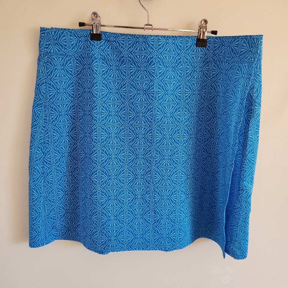 Rip Skirt Hawaii Blue Printed Swim Cover Skirt Wrap Xl